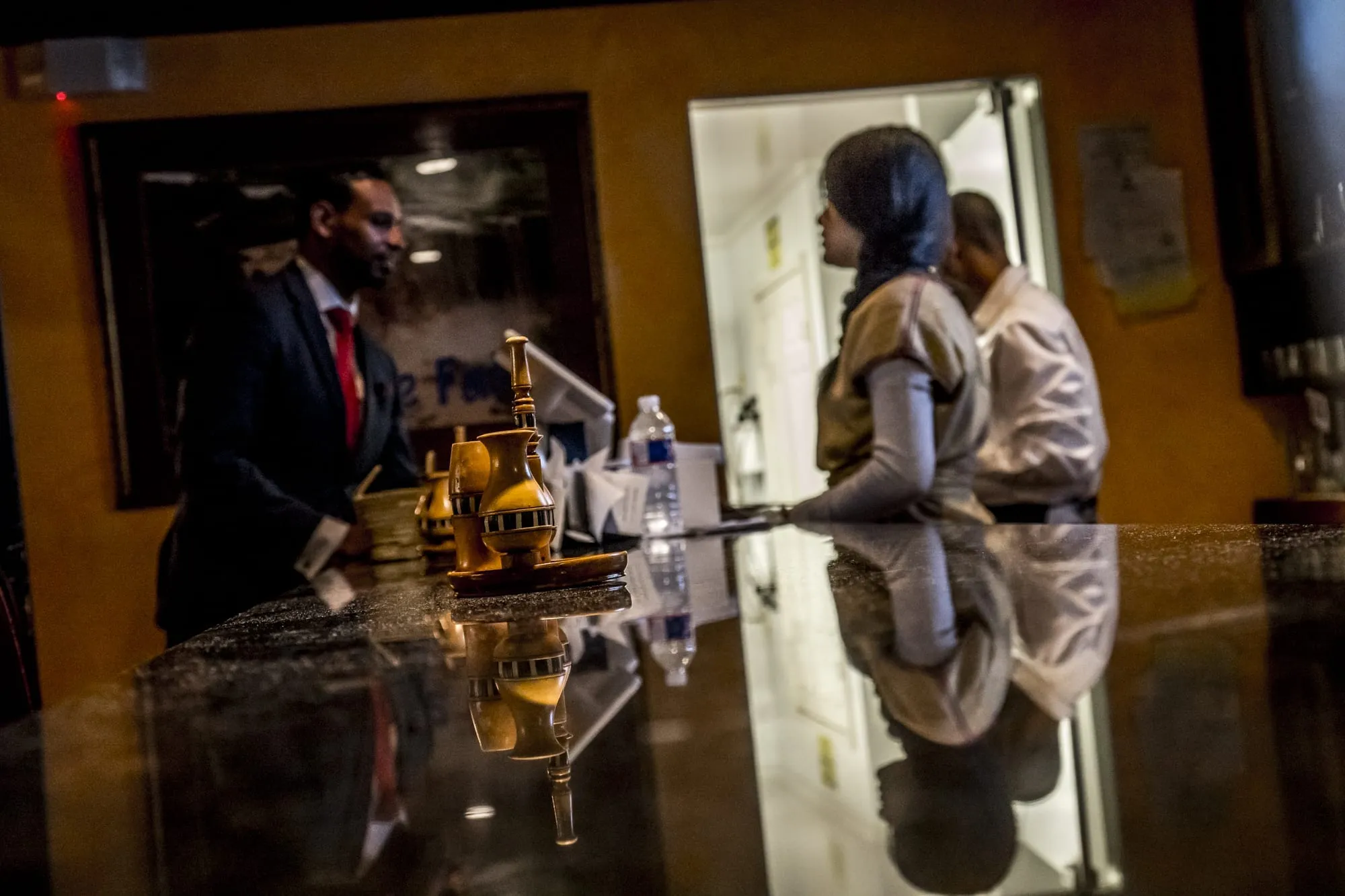 A warm hospitality moment inside Blue Nile